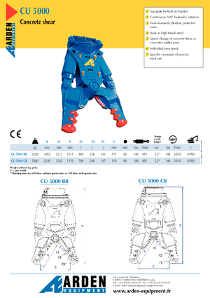 Pulverizatori za beton Arden CU 5000 BB