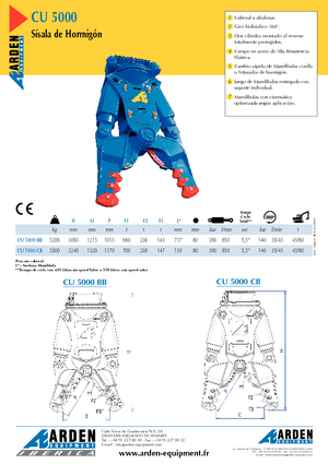 Pulverizatori za beton Arden CU 5000 BB