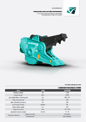 Pulverizatori za beton Everdigm EHP20R 