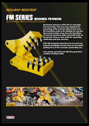 Pulverizatori za beton OSA Demolition Equipment FM 20