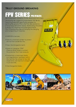 Pulverizatori za beton OSA Demolition Equipment FPV 6 