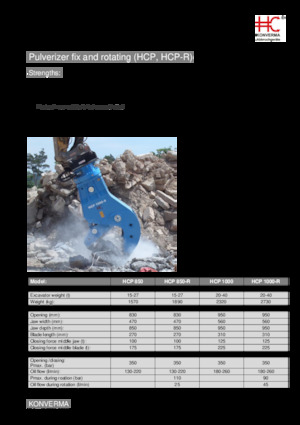 Pulverizatori za beton Konverma HCP 1000 R
