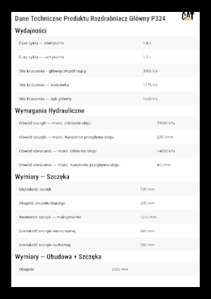 Pulverizatori za beton Caterpillar P324