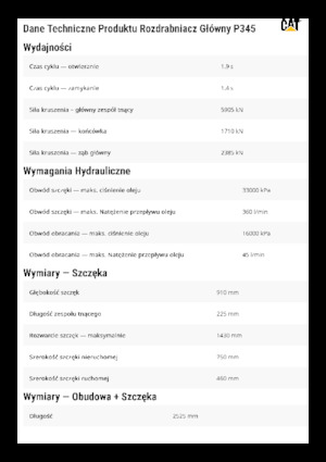 Pulverizatori za beton Caterpillar P345