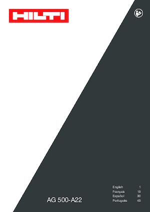 Akumulatorske kutne brusilice Hilti AG 500-A22 (5'') 