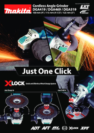 Akumulatorske kutne brusilice Makita DGA519 