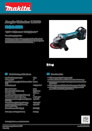 Akumulatorske kutne brusilice Makita DGA452
