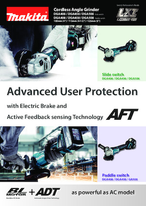 Akumulatorske kutne brusilice Makita DGA508 