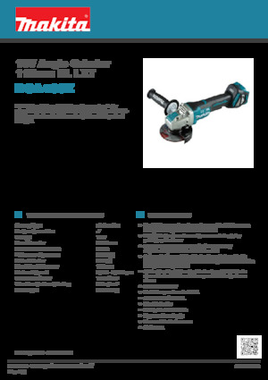 Akumulatorske kutne brusilice Makita DGA469Z 