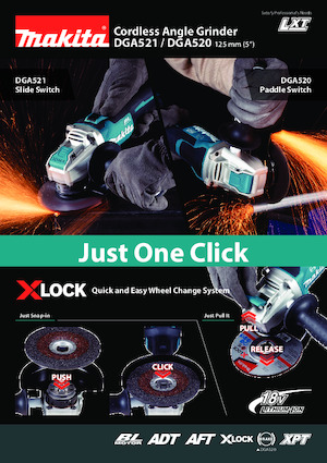 Akumulatorske kutne brusilice Makita DGA521 