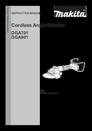 Akumulatorske kutne brusilice Makita DGA901ZKU1