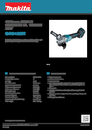 Akumulatorske kutne brusilice Makita GA013GZ 