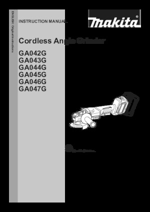 Akumulatorske kutne brusilice Makita GA047GZ02