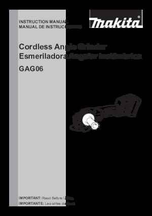 Akumulatorske kutne brusilice Makita GAG06Z