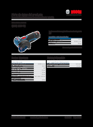 Akumulatorske kutne brusilice Bosch GWS 12V-76