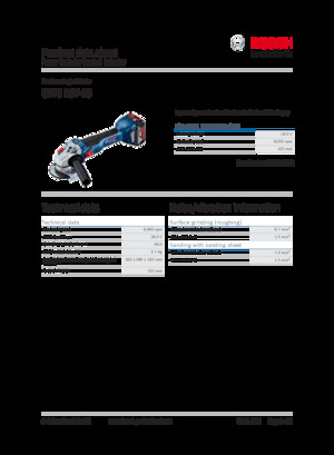 Akumulatorske kutne brusilice Bosch GWS 18V-10