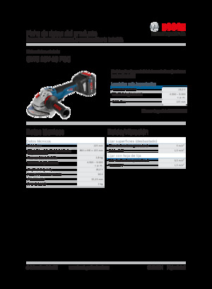 Akumulatorske kutne brusilice Bosch GWS 18V-10 PSC