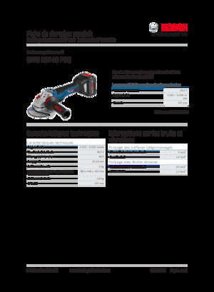 Akumulatorske kutne brusilice Bosch GWS 18V-10 PSC