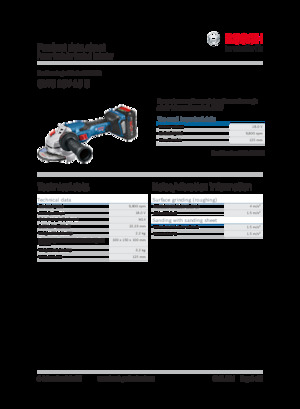 Akumulatorske kutne brusilice Bosch GWS 18V-15 C
