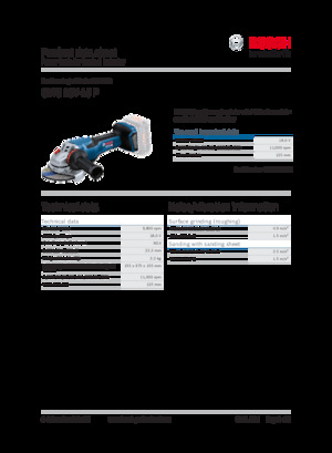 Akumulatorske kutne brusilice Bosch GWS 18V-15 P