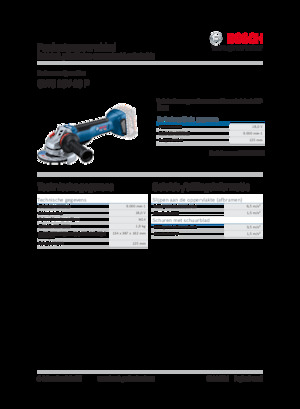 Akumulatorske kutne brusilice Bosch GWS 18V-15 P