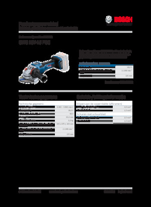 Akumulatorske kutne brusilice Bosch GWS 18V-15 PSC