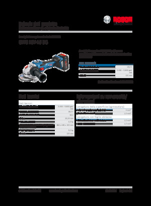 Akumulatorske kutne brusilice Bosch GWS 18V-15 SC