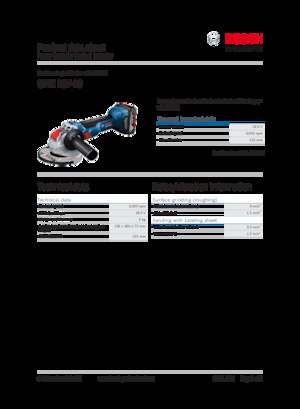 Akumulatorske kutne brusilice Bosch GWX 18V-10