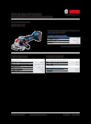 Akumulatorske kutne brusilice Bosch GWX 18V-10