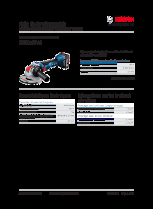 Akumulatorske kutne brusilice Bosch GWX 18V-10