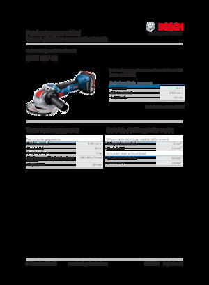 Akumulatorske kutne brusilice Bosch GWX 18V-10