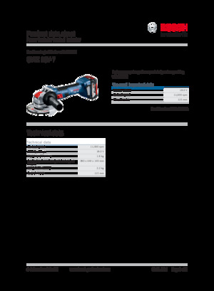 Akumulatorske kutne brusilice Bosch GWX 18V-7