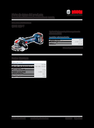 Akumulatorske kutne brusilice Bosch GWX 18V-7