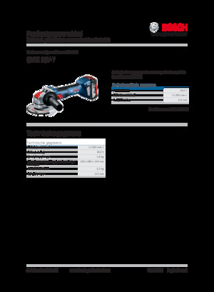 Akumulatorske kutne brusilice Bosch GWX 18V-7