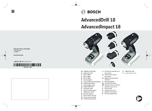 Akumulatorske bušilice i odvijači Bosch AdvancedImpact 18
