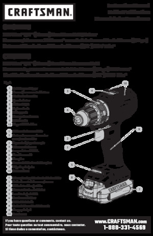 Akumulatorske bušilice i odvijači Craftsman CMCD726B