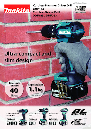 Akumulatorske bušilice i odvijači Makita DHP483 