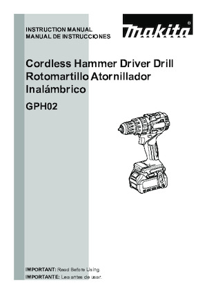 Akumulatorske bušilice i odvijači Makita GPH02Z