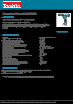Akumulatorske bušilice i odvijači Makita HP331DZ