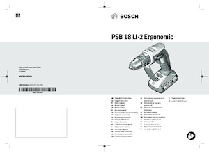Akumulatorske bušilice i odvijači Bosch PSB 18 LI-2 Ergonomic