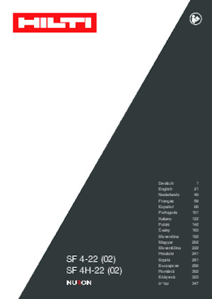 Akumulatorske bušilice i odvijači Hilti SF 4H-22