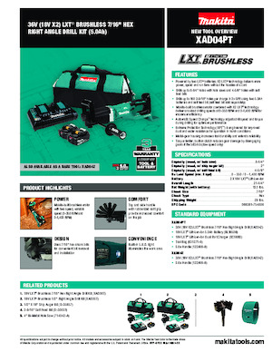Akumulatorske bušilice i odvijači Makita XAD04PT