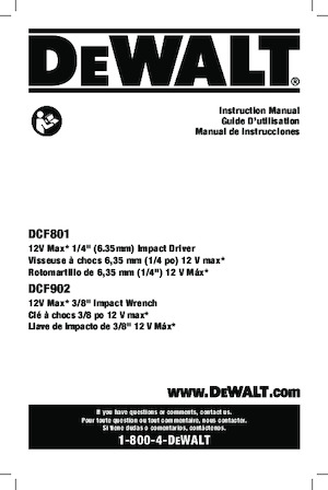 Akumulatorski udarni izvijači i ključevi DEWALT DCF801F2