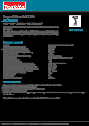 Akumulatorski udarni izvijači i ključevi Makita DTW701Z