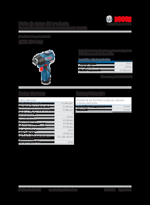 Akumulatorski udarni izvijači i ključevi Bosch GDR 12V-110