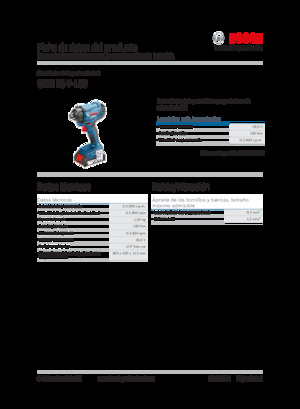 Akumulatorski udarni izvijači i ključevi Bosch GDR 18V-160