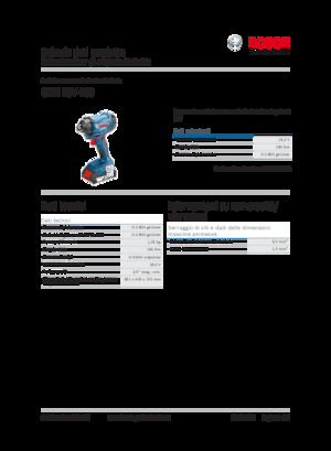 Akumulatorski udarni izvijači i ključevi Bosch GDR 18V-160