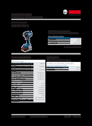 Akumulatorski udarni izvijači i ključevi Bosch GDR 18V-210 C