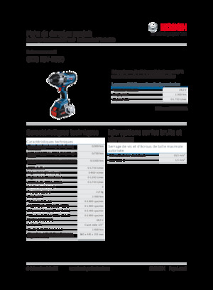 Akumulatorski udarni izvijači i ključevi Bosch GDS 18V-1000