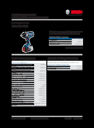 Akumulatorski udarni izvijači i ključevi Bosch GDS 18V-1000